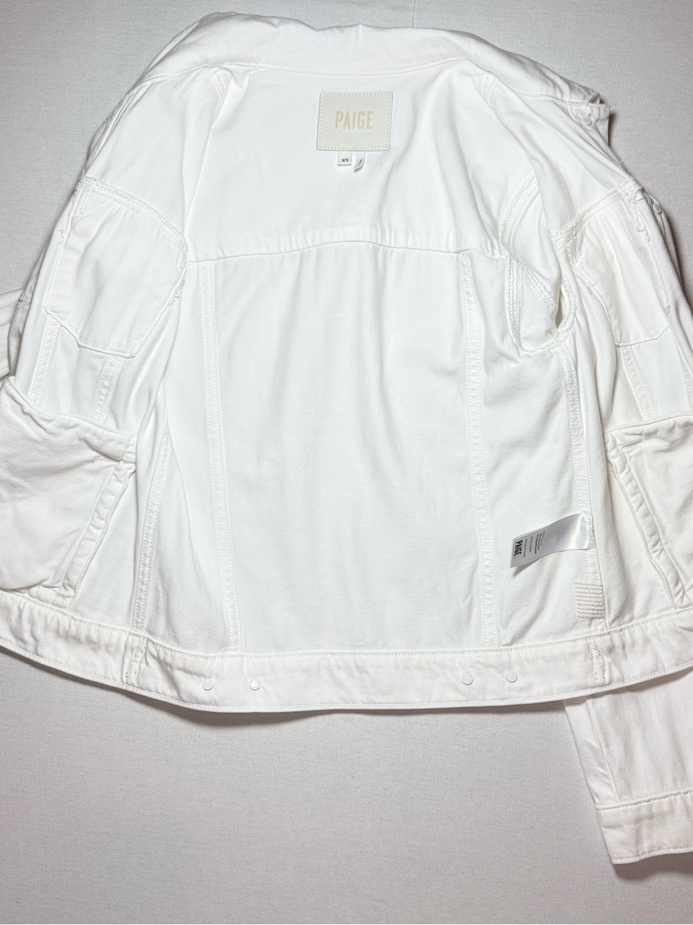PAIGE White Denim Trucker Jacket - Picture 7 of 10
